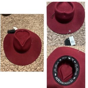Peter Grimm Burgundy Heart Fedora